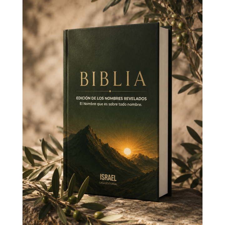 Biblia: Los Nombres revelados El Nombre que es sobre todo nombre. Edición de estudio, letra grande, más de 800 paginas.