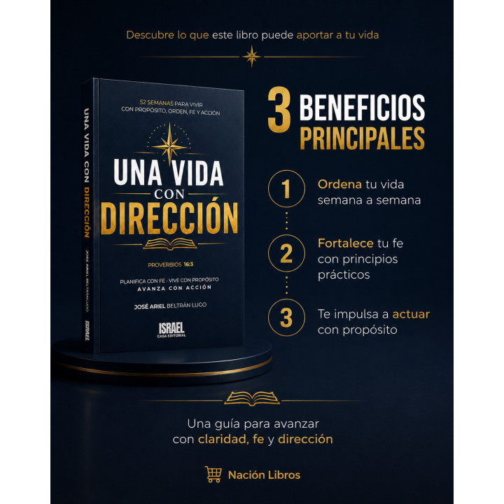 Libro Una Vida con Dirección: Encuentra tu Propósito | Nación Libros