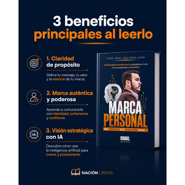 Libro Marca Personal: del Propósito a la Revolución de la IA (Inteligencia Artificial) | Nación Libros